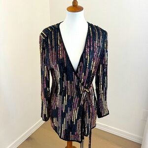 Midi Colorful Sequin Wrap | She Sparkles ✨